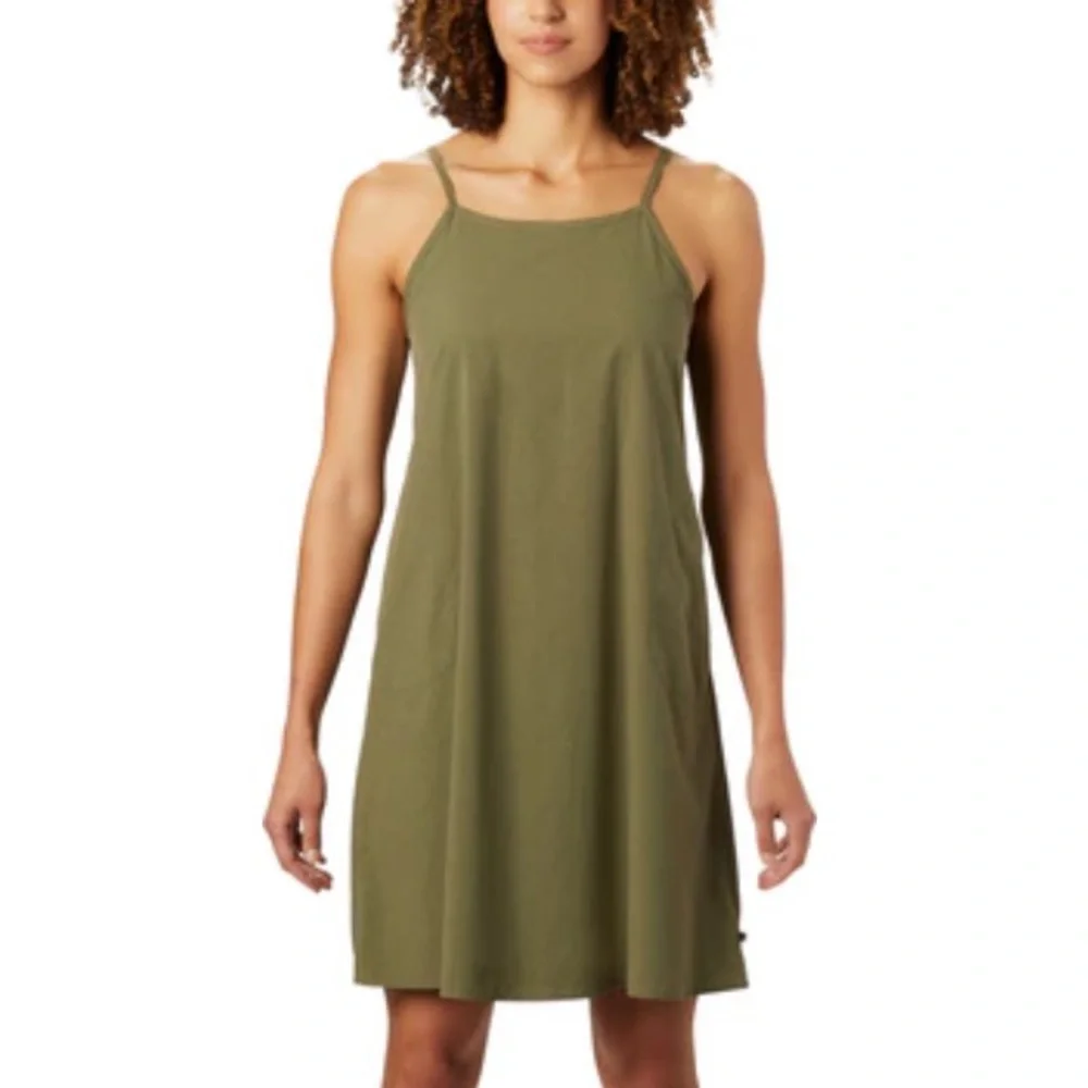 NWT Mountain Hardwear Echo Lake Strappy Dress size L, Green - Picture 1 of 6